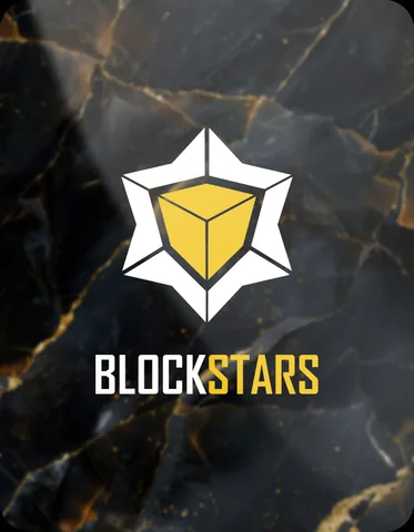 The Blockstars mark, on its brand card